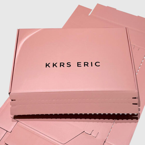 Custom Pink Apparel Mailer Box with Elegant Branding