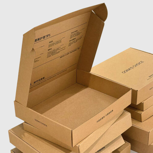 Eco-Friendly Kraft Apparel Mailer Box with Minimalist Design