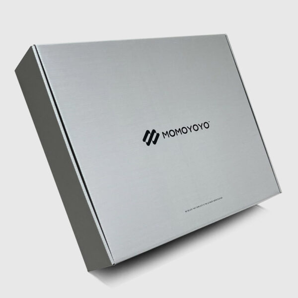 Custom Gray Apparel Mailer Box with Sleek Modern Design