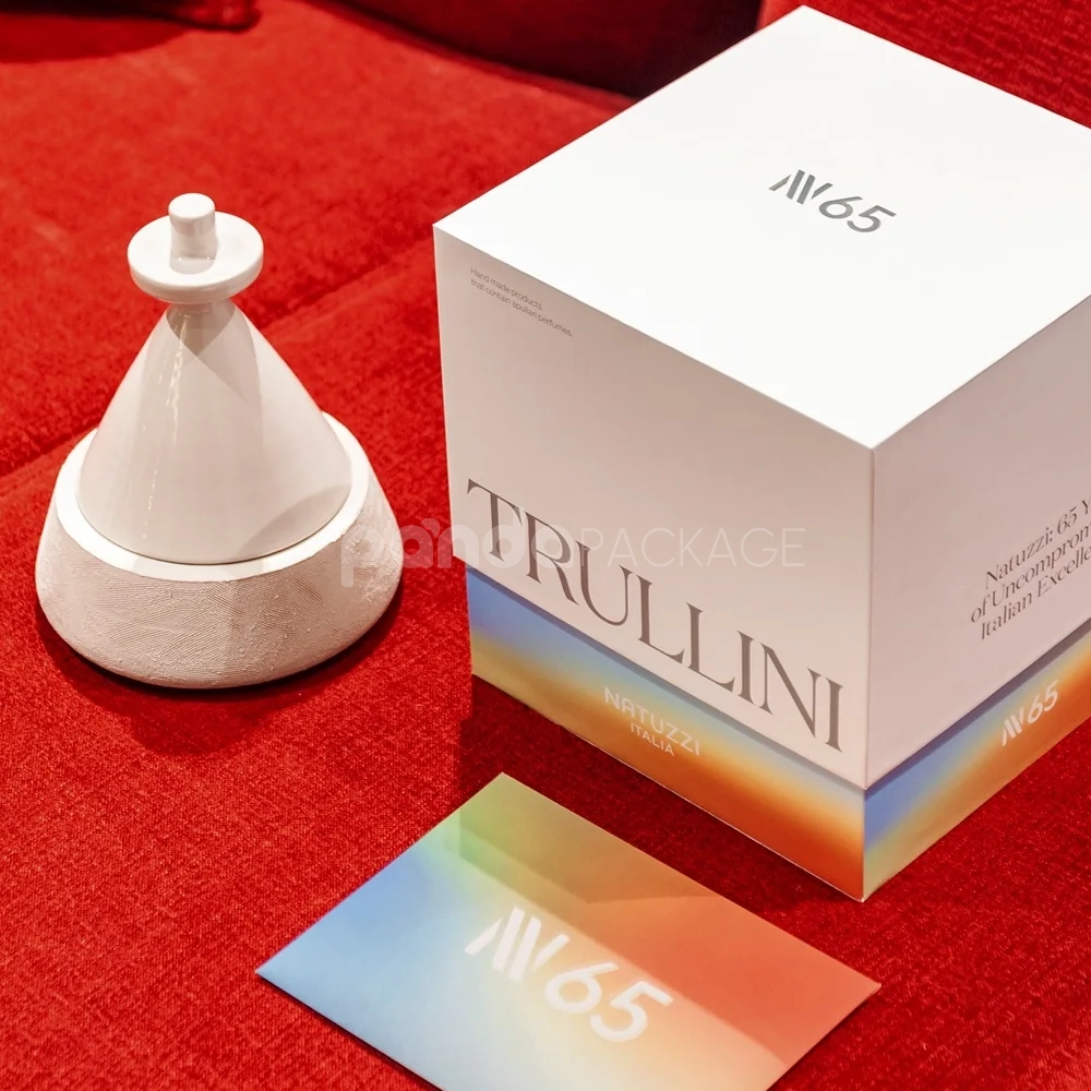 Luxury lift-off lid rigid box with gradient base design