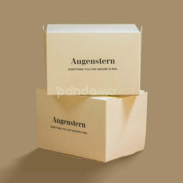 Cream Paperboard Handle Box with Tuck Top