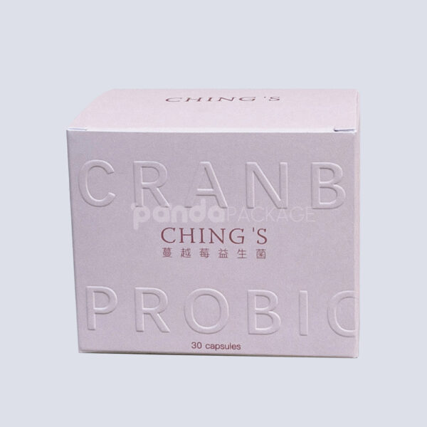 Pink Embossed Paperboard Box with Elegant Finish