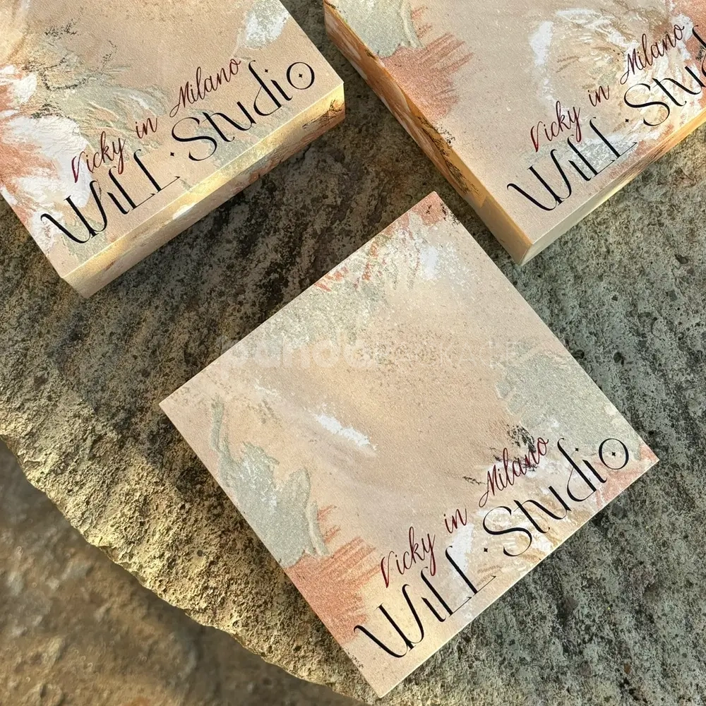 Luxury rigid box with pastel abstract texture