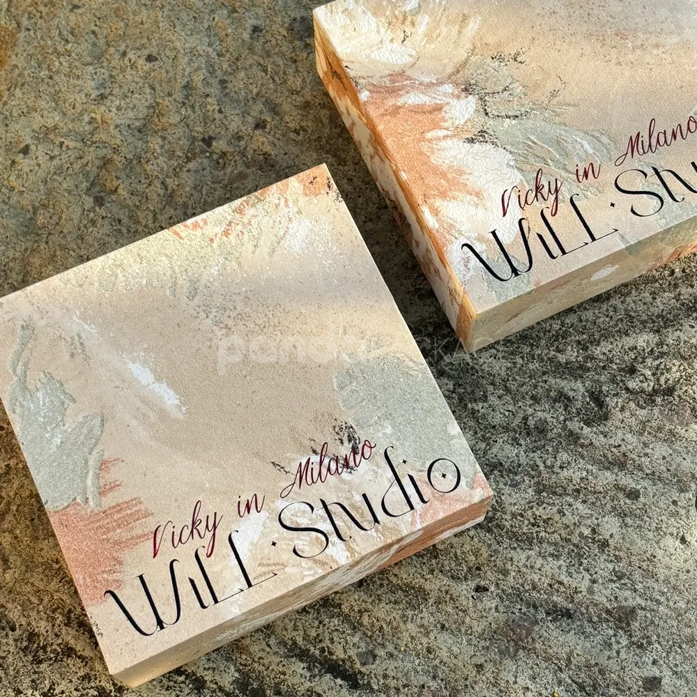 Luxury rigid box with pastel abstract texture