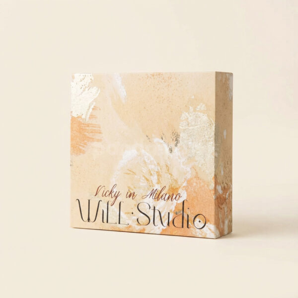 Elegant Rigid Box with Pastel Abstract Texture