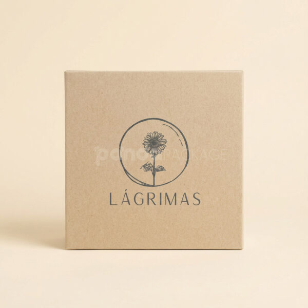 Kraft Rigid Drawer Box with Ribbon Pull Tab