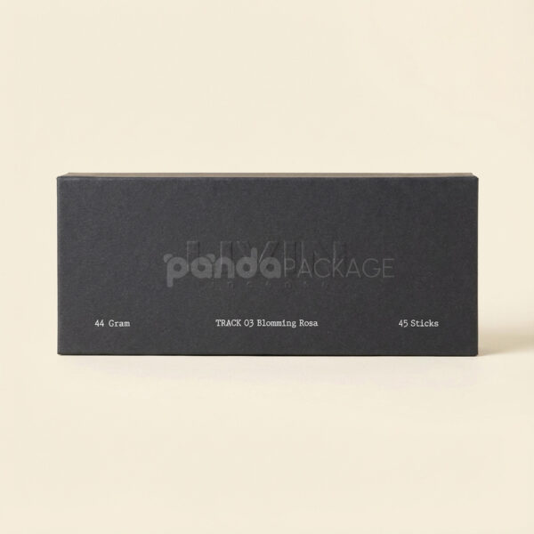 Matte Black Embossed Rigid Drawer Packaging Box