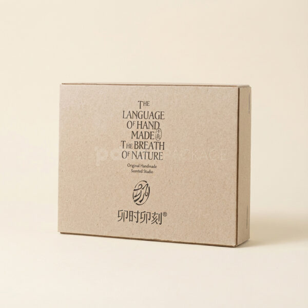 Natural Gray Rigid Lift-Off Lid Gift Box with Divider Insert