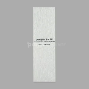 ivory textured rigid drawer box with embossed surface