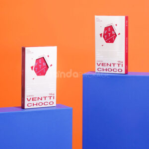white windowed paperboard flip lid box with plastic blister insert