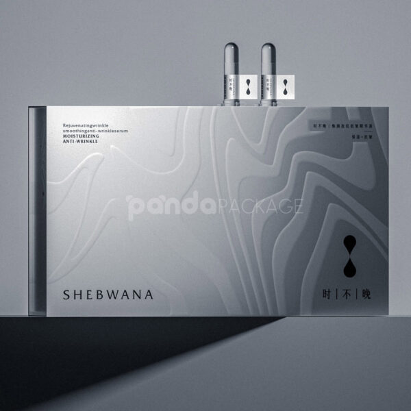 Luxury Silver Book Style Rigid Packaging Box