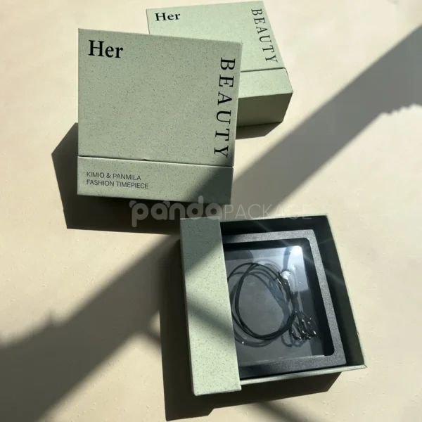 Sage Green Two-Piece Rigid Box with Lid
