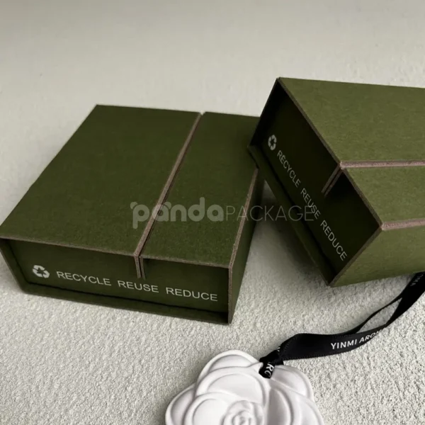 Green Eco-Friendly Foldable Drawer Box with Printing