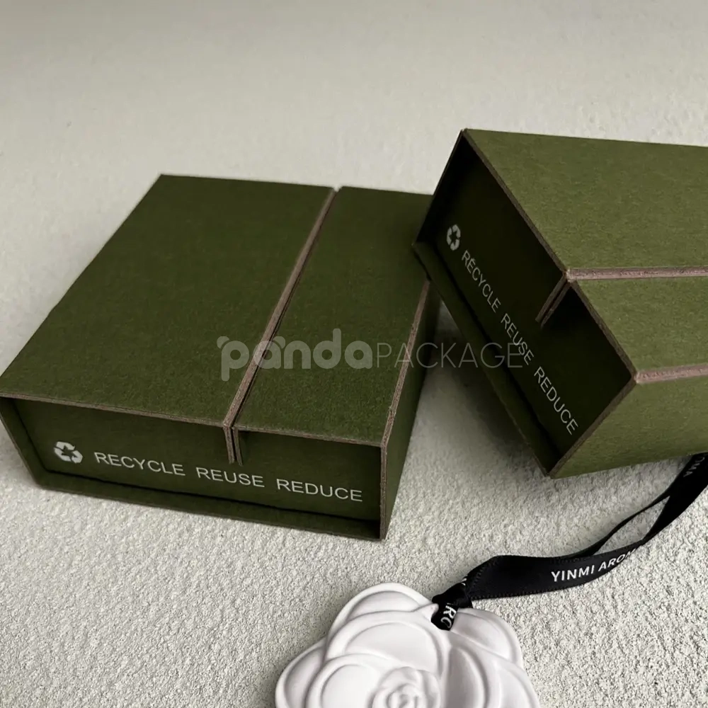 eco-friendly green foldable drawer box