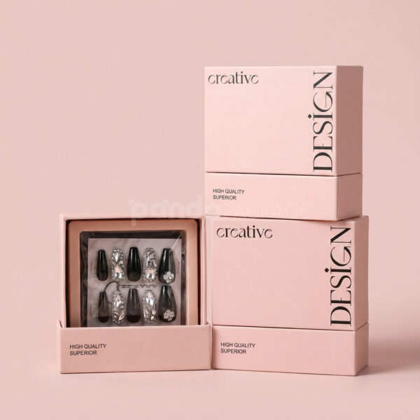 Pink Rigid Drawer Box with Modern Typography Design