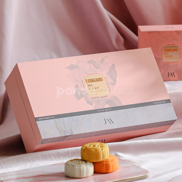 Petal Pink Rigid Flip Lid Gift Box with Foil Accents