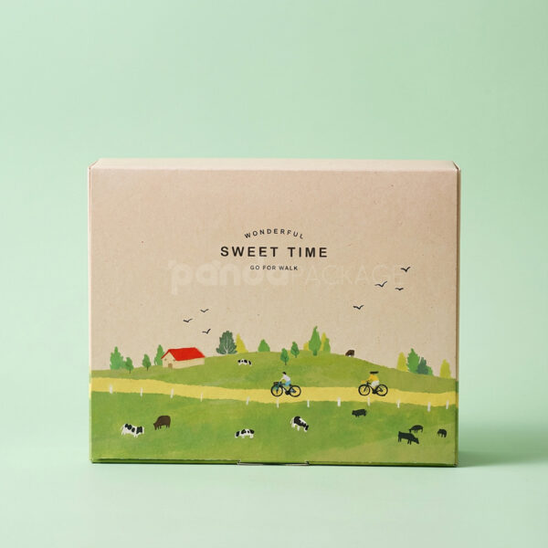 Pastoral Hillside Pastry Gift Box