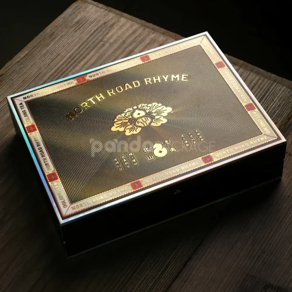 Golden Foil Stamped Luxury Rigid Packaging Box