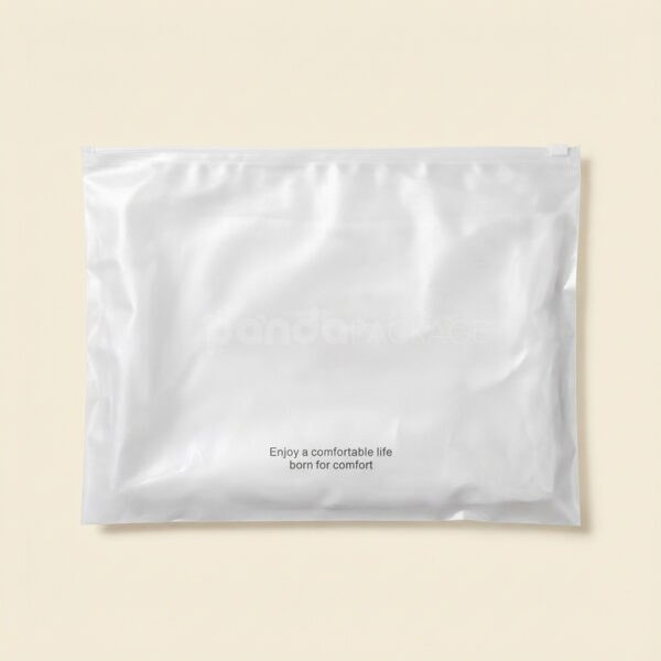 Ivory Premium Polypropylene Zipper Storage Bag with Heat-Sealed