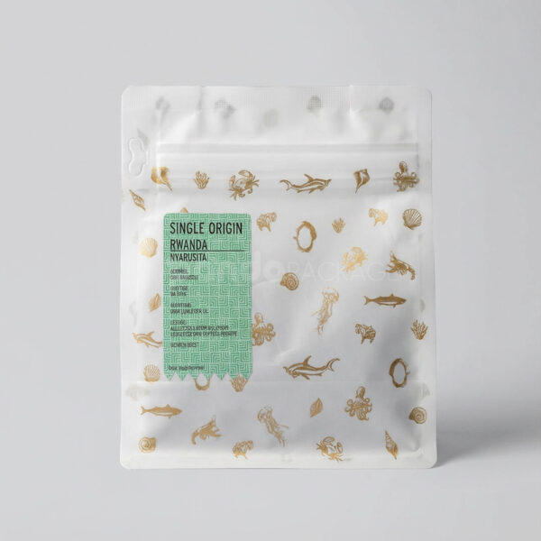 Reusable Zippered Stand-Up Coffee Bag Pouch – Eco-Friendly