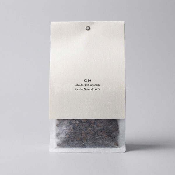 Elegant Cream Paper Stand-Up Coffee Pouch Gift Box Set