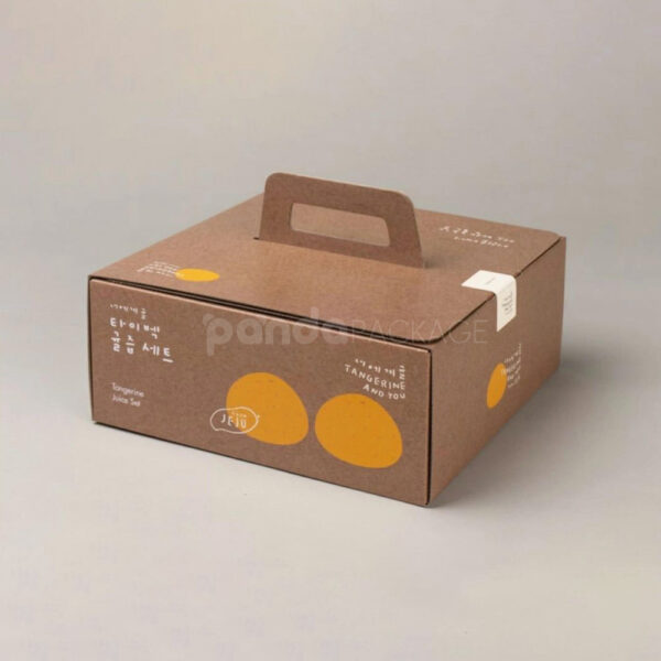 Eco-Friendly Shipping Carton Box with Handle for Fruits