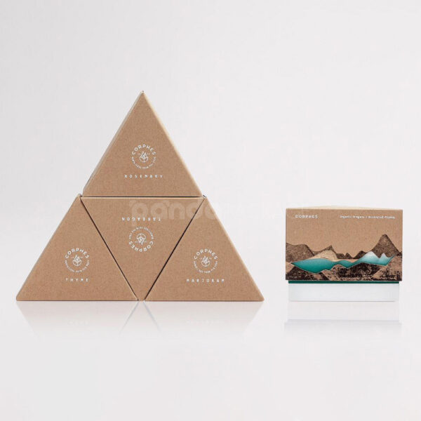 Unique Triangle Paperboard Box with Window Design