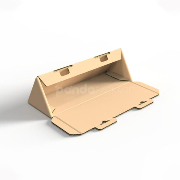 Kraft Triangle Paperboard Box with Foldable Design