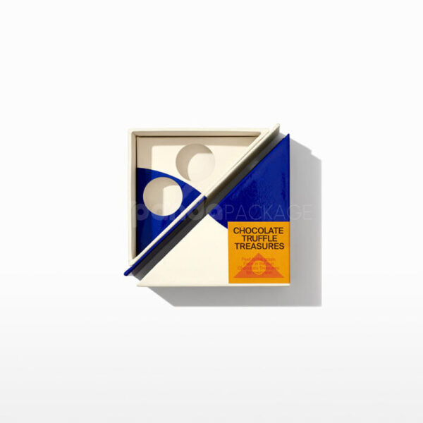 Creative Triangle Rigid Paperboard Box with Lid