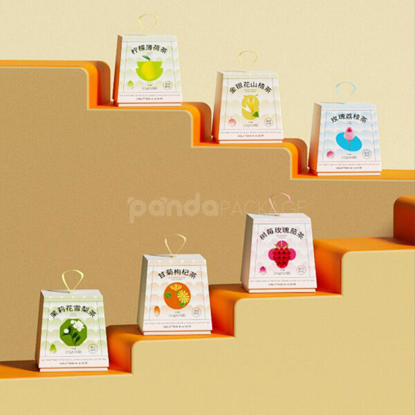 Colorful Paperboard Trapezoid Box with Handle
