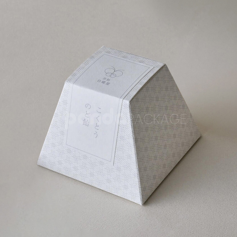 eco-friendly trapezoid paperboard box with label design
