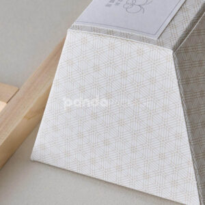 eco-friendly trapezoid paperboard box with label design