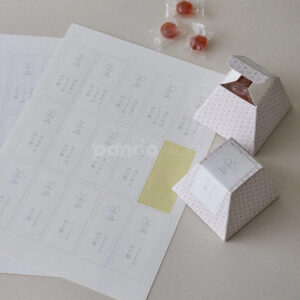 eco-friendly trapezoid paperboard box with label design