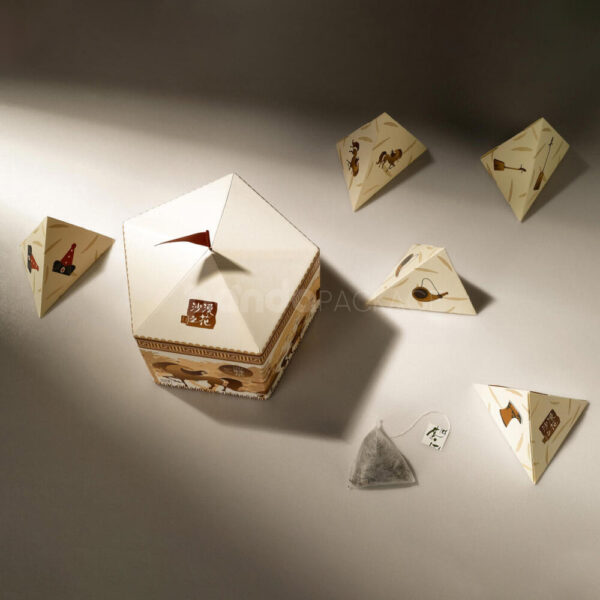 Custom Printed Pentagon Box for Creative Tea Packaging Design