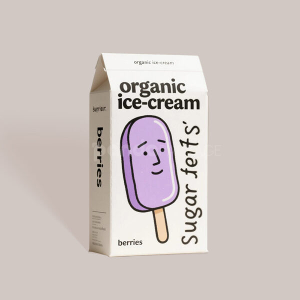 Carton Style Pentagon Box for Organic Ice Cream Packaging