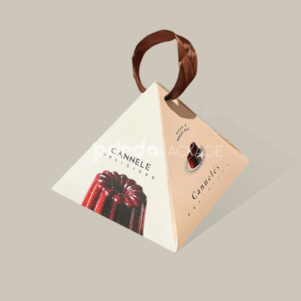 Stylish Pyramid Box Packaging for Desserts and Sweet Treats
