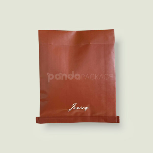 Elegant Brown Poly Mailer Bags with Custom Crest Logo