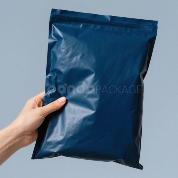 Solid Navy Blue Poly Mailer Bags with Tear-Resistant Seal