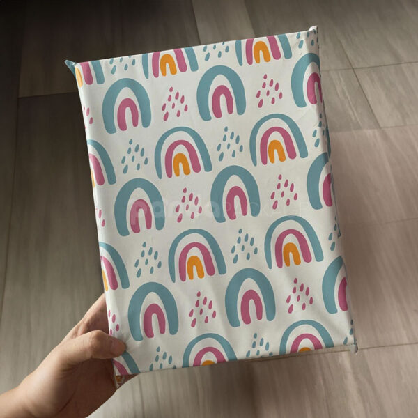 Colorful Rainbow Pattern Poly Mailer Bags for Cute Shipping