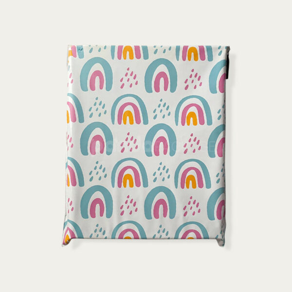 Colorful Rainbow Pattern Poly Mailer Bags for Cute Shipping