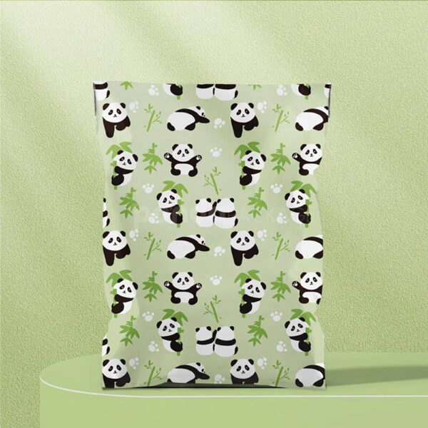 Adorable Panda Print Poly Mailer Bags for Eco-Friendly Shipping
