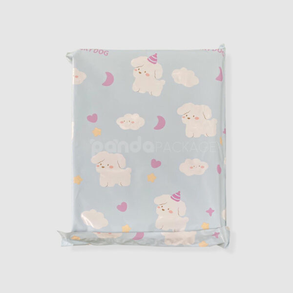 Cute Puppy and Cloud Poly Mailer Bags for Shipping