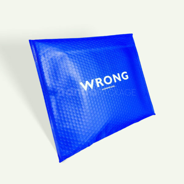 Custom Blue Bubble Mailer for Fashion and E-commerce Shipping