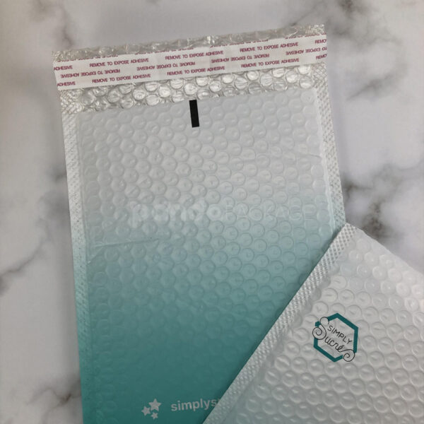 Gradient Bubble Mailer with Peel-and-Seal for Secure Shipping
