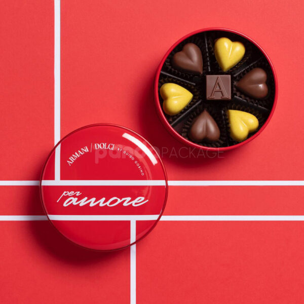 Premium Red Tin Box with Protective Inner Liner
