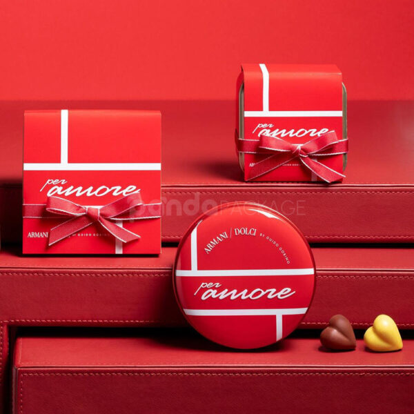 Premium Red Tin Box with Protective Inner Liner