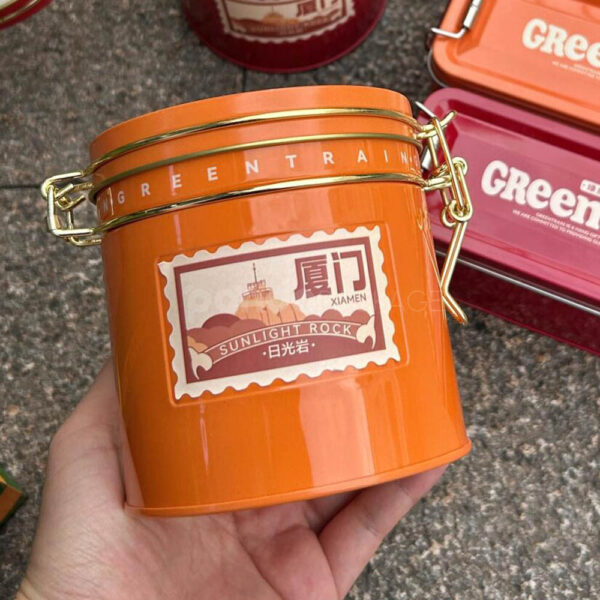 Customizable Round & Rectangular Tin Containers with Latch Lock