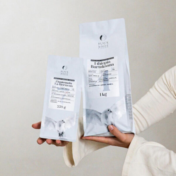 Custom Flat Bottom Coffee Bag with Zipper and Valve