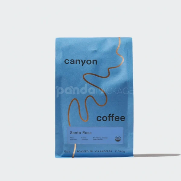 Custom Tin-Tie Coffee Bag with Resealable Closure Design