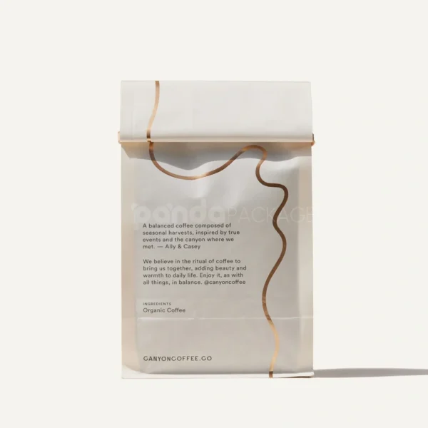 Custom Tin-Tie Coffee Bag with Resealable Closure Design